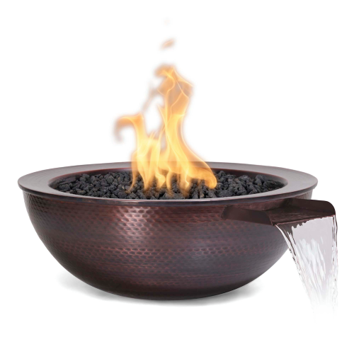 Sedona Fire & Water Bowl – Hammered Copper