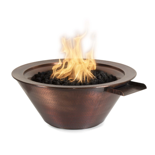 Cazo Fire & Water Bowl – Hammered Copper